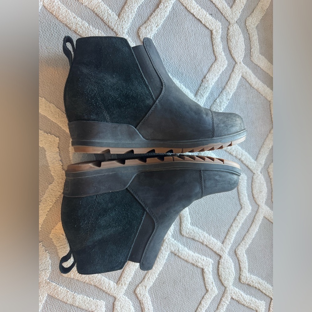 Sorel Black Waterproof Chelsea Ankle Boots Women’s 9 - Picture 5 of 7